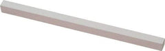 Norton - 900 Grit Aluminum Oxide Square Polishing Stone - Super Fine Grade, 1/4" Wide x 6" Long x 1/4" Thick - Apex Tool & Supply