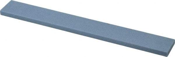 Norton - 80 Grit Aluminum Oxide Rectangular Polishing Stone - Medium Grade, 1" Wide x 8" Long x 1/4" Thick - Apex Tool & Supply