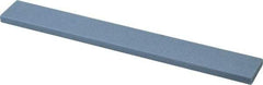 Norton - 80 Grit Aluminum Oxide Rectangular Polishing Stone - Medium Grade, 1" Wide x 8" Long x 1/4" Thick - Apex Tool & Supply