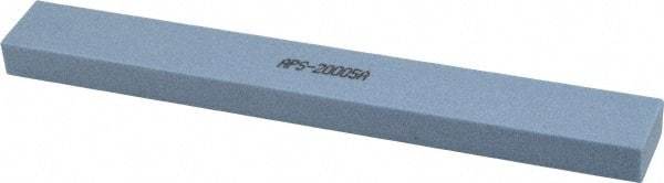 Norton - 80 Grit Aluminum Oxide Rectangular Polishing Stone - Medium Grade, 1" Wide x 8" Long x 1/2" Thick - Apex Tool & Supply