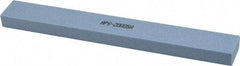 Norton - 80 Grit Aluminum Oxide Rectangular Polishing Stone - Medium Grade, 1" Wide x 8" Long x 1/2" Thick - Apex Tool & Supply
