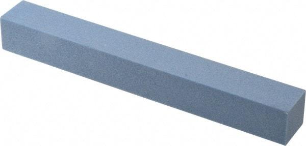 Norton - 80 Grit Aluminum Oxide Square Polishing Stone - Medium Grade, 1" Wide x 8" Long x 1" Thick - Apex Tool & Supply