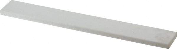Norton - 100 Grit Aluminum Oxide Rectangular Polishing Stone - Fine Grade, 1" Wide x 8" Long x 1/4" Thick - Apex Tool & Supply
