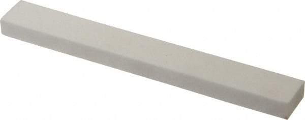 Norton - 100 Grit Aluminum Oxide Rectangular Polishing Stone - Fine Grade, 1" Wide x 8" Long x 1/2" Thick - Apex Tool & Supply