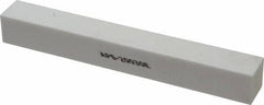 Norton - 100 Grit Aluminum Oxide Square Polishing Stone - Fine Grade, 1" Wide x 8" Long x 1" Thick - Apex Tool & Supply