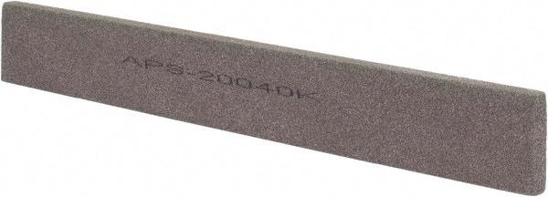 Norton - 120 Grit Aluminum Oxide Rectangular Polishing Stone - Fine Grade, 1" Wide x 8" Long x 1/4" Thick - Apex Tool & Supply