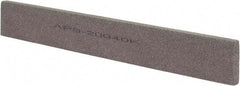 Norton - 120 Grit Aluminum Oxide Rectangular Polishing Stone - Fine Grade, 1" Wide x 8" Long x 1/4" Thick - Apex Tool & Supply