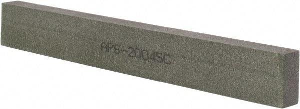 Norton - 120 Grit Aluminum Oxide Rectangular Polishing Stone - Fine Grade, 1" Wide x 8" Long x 1/2" Thick - Apex Tool & Supply