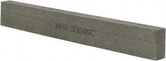 Norton - 120 Grit Aluminum Oxide Rectangular Polishing Stone - Fine Grade, 1" Wide x 8" Long x 1/2" Thick - Apex Tool & Supply