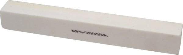 Norton - 120 Grit Aluminum Oxide Square Polishing Stone - Fine Grade, 1" Wide x 8" Long x 1" Thick - Apex Tool & Supply