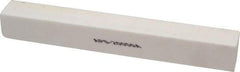 Norton - 120 Grit Aluminum Oxide Square Polishing Stone - Fine Grade, 1" Wide x 8" Long x 1" Thick - Apex Tool & Supply