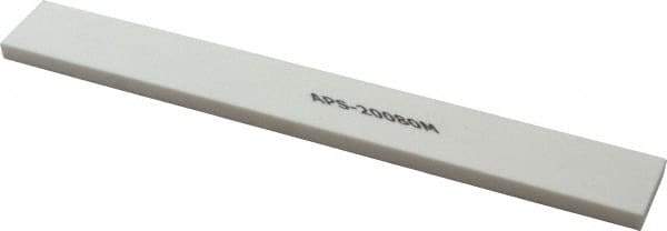 Norton - 180 Grit Aluminum Oxide Rectangular Polishing Stone - Very Fine Grade, 1" Wide x 8" Long x 1/4" Thick - Apex Tool & Supply