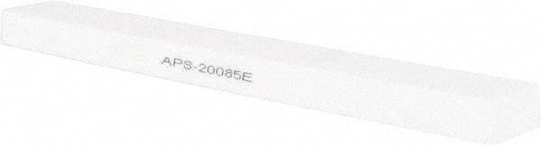 Norton - 180 Grit Aluminum Oxide Rectangular Polishing Stone - Very Fine Grade, 1" Wide x 8" Long x 1/2" Thick - Apex Tool & Supply