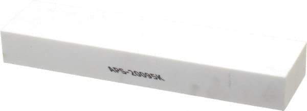 Norton - 180 Grit Aluminum Oxide Rectangular Polishing Stone - Very Fine Grade, 2" Wide x 8" Long x 1" Thick - Apex Tool & Supply
