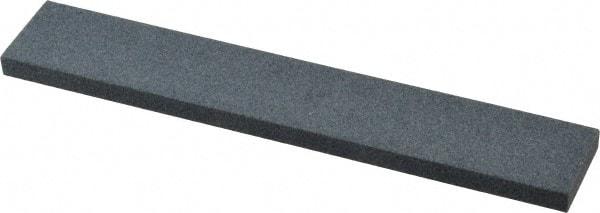 Made in USA - 120 Grit Aluminum Oxide Rectangular Polishing Stone - Fine Grade, 1" Wide x 6" Long x 1/4" Thick - Apex Tool & Supply
