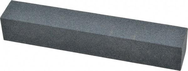 Made in USA - 120 Grit Aluminum Oxide Square Polishing Stone - Fine Grade, 1" Wide x 6" Long x 1" Thick - Apex Tool & Supply