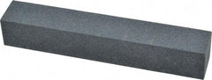 Made in USA - 120 Grit Aluminum Oxide Square Polishing Stone - Fine Grade, 1" Wide x 6" Long x 1" Thick - Apex Tool & Supply