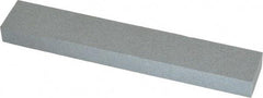 Made in USA - 220 Grit Aluminum Oxide Rectangular Polishing Stone - Very Fine Grade, 1" Wide x 6" Long x 1/2" Thick - Apex Tool & Supply