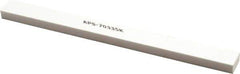 Made in USA - 320 Grit Aluminum Oxide Rectangular Polishing Stone - Extra Fine Grade, 1/2" Wide x 6" Long x 1/4" Thick - Apex Tool & Supply