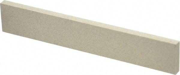 Made in USA - 320 Grit Aluminum Oxide Rectangular Polishing Stone - Extra Fine Grade, 1" Wide x 6" Long x 1/4" Thick - Apex Tool & Supply