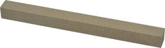 Made in USA - 320 Grit Aluminum Oxide Square Polishing Stone - Extra Fine Grade, 1/2" Wide x 6" Long x 1/2" Thick - Apex Tool & Supply