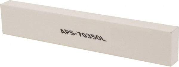 Made in USA - 320 Grit Aluminum Oxide Rectangular Polishing Stone - Extra Fine Grade, 1" Wide x 6" Long x 1/2" Thick - Apex Tool & Supply