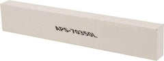 Made in USA - 320 Grit Aluminum Oxide Rectangular Polishing Stone - Extra Fine Grade, 1" Wide x 6" Long x 1/2" Thick - Apex Tool & Supply
