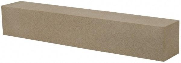 Made in USA - 320 Grit Aluminum Oxide Square Polishing Stone - Extra Fine Grade, 1" Wide x 6" Long x 1" Thick - Apex Tool & Supply