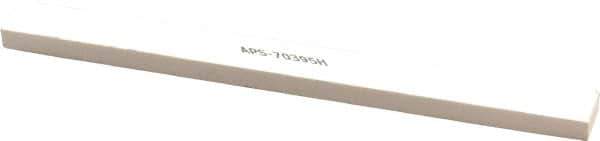 Made in USA - 400 Grit Aluminum Oxide Rectangular Polishing Stone - Super Fine Grade, 1/2" Wide x 6" Long x 1/4" Thick - Apex Tool & Supply