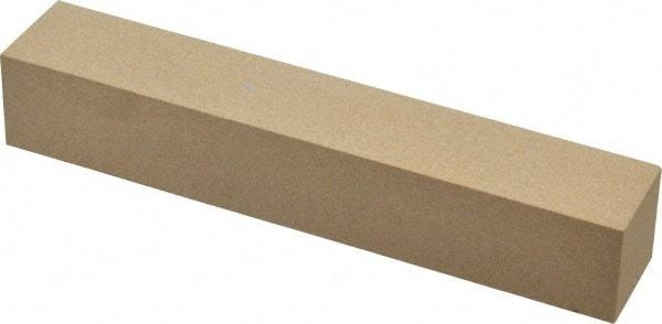Made in USA - 400 Grit Aluminum Oxide Square Polishing Stone - Super Fine Grade, 1" Wide x 6" Long x 1" Thick - Apex Tool & Supply