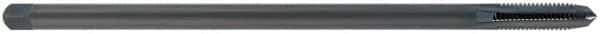 OSG - 1/4-20 UNC, 4 Flute Plug Hand Pulley Tap - High Speed Steel, Oxide Finish, Right Hand Flute, H3 Thread Limit, 8" OAL, 1/4" Shank Diam - Apex Tool & Supply