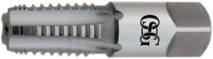 OSG - 1 - 11-1/2 NPTF, 5 Flutes, TiCN Coated, High Speed Steel, Interrupted Thread Pipe Tap - 1-1/8 Inch Shank Diameter, 1-1/8 Inch Shank Diameter, 1-3/4 Inch Thread Length, 0.84 Inch Square Size, 2-1/2 Chamfer, Series 108G - Apex Tool & Supply
