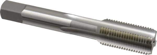OSG - M16x1.50 Metric Fine 4 Flute Bright Finish High Speed Steel Straight Flute Standard Hand Tap - Bottoming, Right Hand Thread, 3-13/16" OAL, 1-13/16" Thread Length, D6 Limit, Oversize - Exact Industrial Supply