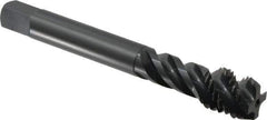 OSG - M18x2.50 Metric Coarse 4 Flute 6H Modified Bottoming Spiral Flute Tap - Vanadium High Speed Steel, Oxide Finish, 125mm OAL, Right Hand Flute, Right Hand Thread, Series 229 - Apex Tool & Supply