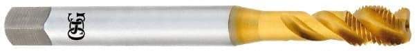 OSG - M20x1.50 Metric Fine 4 Flute 6H Modified Bottoming Spiral Flute Tap - Vanadium High Speed Steel, TiN Finish, 125mm OAL, Right Hand Flute, Right Hand Thread - Apex Tool & Supply