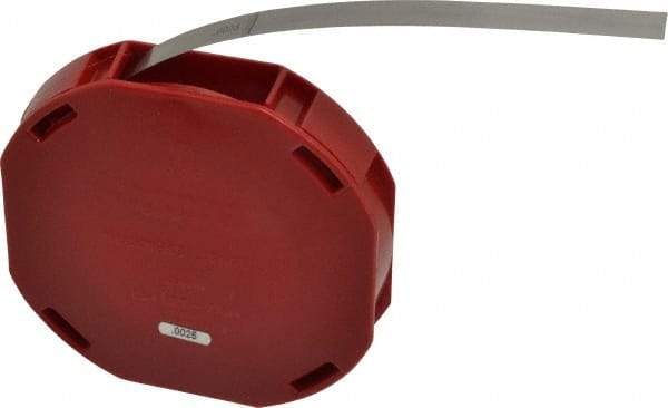 Starrett - 0.0025 Inch Thick x 7.62 m Long x 1/2 Inch Wide, Feeler Stock Roll - Tempered Steel - Apex Tool & Supply