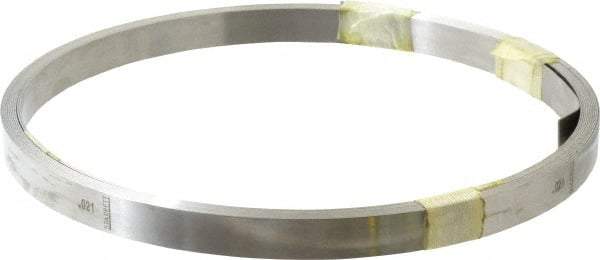 Starrett - 0.021 Inch Thick x 6.10 m Long x 1/2 Inch Wide, Feeler Stock Roll - Tempered Steel - Apex Tool & Supply