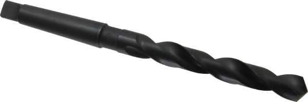 Interstate - 17mm, 2MT 118° Point High Speed Steel Taper Shank Drill Bit - Oxide Finish, 125mm Flute Length, 223mm OAL, Spiral Flute - Apex Tool & Supply