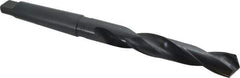 Interstate - 30mm, 3MT 118° Point High Speed Steel Taper Shank Drill Bit - Oxide Finish, 175mm Flute Length, 296mm OAL, Spiral Flute - Apex Tool & Supply