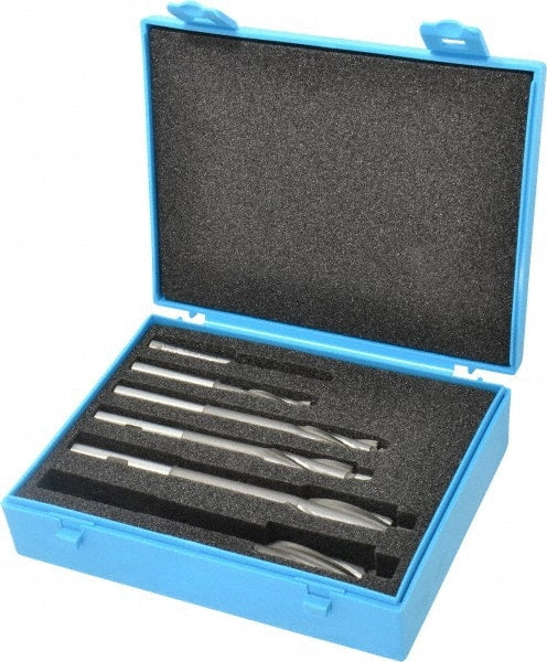 Made in USA - 3 to 10mm Socket Head Cap Screw Compatible, High Speed Steel, Solid Pilot Counterbore Set - Apex Tool & Supply