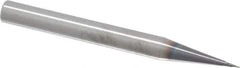 RobbJack - 0.5mm Diam, 0.5mm LOC, 2 Flute Solid Carbide Ball End Mill - AlTiN Finish, Single End, 63mm OAL, 6mm Shank Diam, Spiral Flute - Apex Tool & Supply