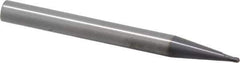RobbJack - 1.5mm Diam, 1.5mm LOC, 2 Flute Solid Carbide Ball End Mill - AlTiN Finish, Single End, 63mm OAL, 6mm Shank Diam, Spiral Flute - Apex Tool & Supply