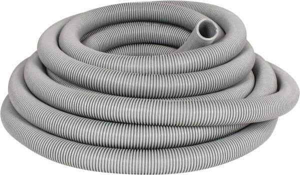 Hi-Tech Duravent - 1-1/2" ID, 18 Hg Vac Rating, 20 psi, EVA Vacuum & Duct Hose - 50' Long, Gray, 4" Bend Radius, -65 to 140°F - Apex Tool & Supply