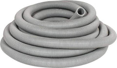 Hi-Tech Duravent - 1-1/2" ID, 18 Hg Vac Rating, 20 psi, EVA Vacuum & Duct Hose - 50' Long, Gray, 4" Bend Radius, -65 to 140°F - Apex Tool & Supply