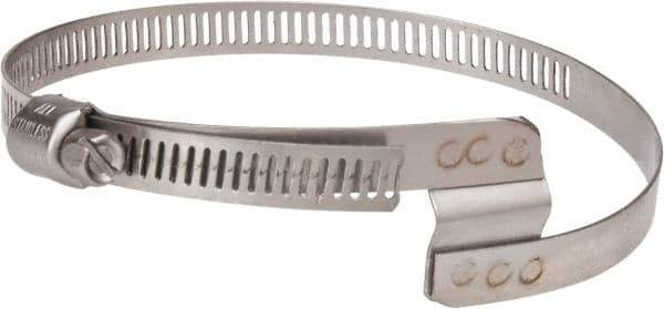 Hi-Tech Duravent - Stainless Steel Hose Clamp - 5/16" Wide x 0.02" Thick, 2" Hose, 1-1/4 to 2-5/8" Diam - Apex Tool & Supply