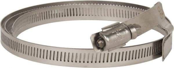 Hi-Tech Duravent - Stainless Steel Hose Clamp - 1/2" Wide x 0.02" Thick, 10" Hose, 9-1/4 to 10-5/8" Diam - Apex Tool & Supply