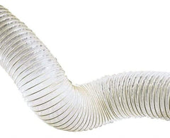 Hi-Tech Duravent - 10" ID, 5.0 Hg Vac Rating, 10 psi, Polyurethane Vacuum & Duct Hose - 25' Long, Clear, 8" Bend Radius, -60 to 180°F - Apex Tool & Supply