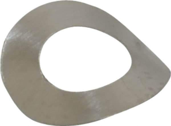 Made in USA - #5 Screw, 0.13" ID x 0.25" OD, Grade 300 Stainless Steel Single Wave Washer - 0.004" Thick, 0.055" Overall Height, 0.014" Deflection, 0.77 Lb at Deflection - Apex Tool & Supply