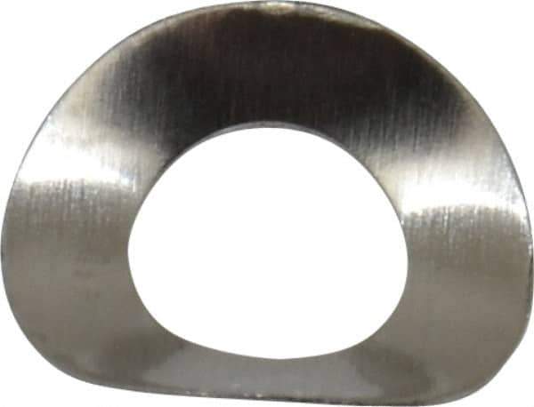 Made in USA - #6 Screw, 0.143" ID x 0.275" OD, Grade 300 Stainless Steel Single Wave Washer - 0.005" Thick, 0.062" Overall Height, 0.014" Deflection - Apex Tool & Supply