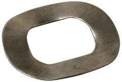 Value Collection - M4 Screw, 4.3mm ID x 9mm OD, Grade 18-8 Stainless Steel Wave Disc Spring - 0.5mm Thick, 2mm Overall Height - Apex Tool & Supply